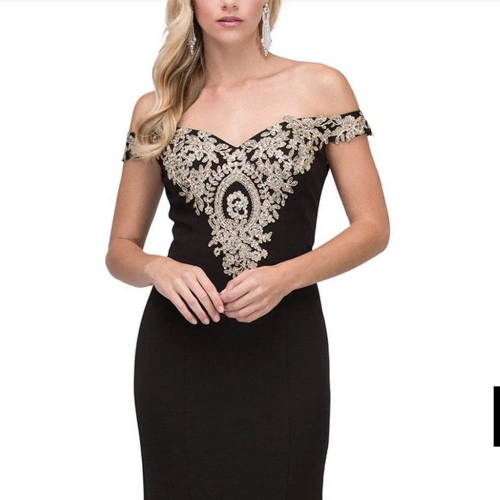 Black and gold formal